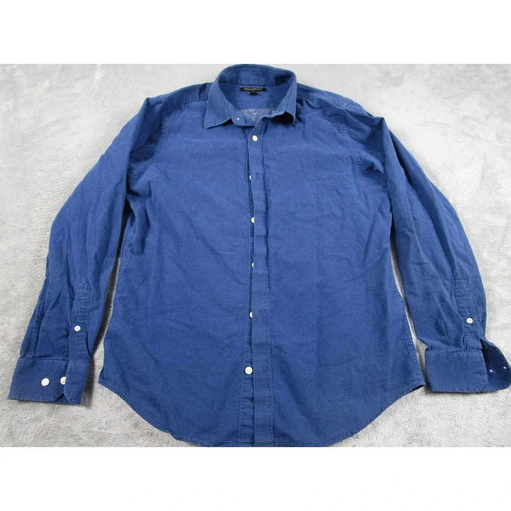 Banana Republic Shirt Mens Medium Blue Button Down Long Sleeve Preppy